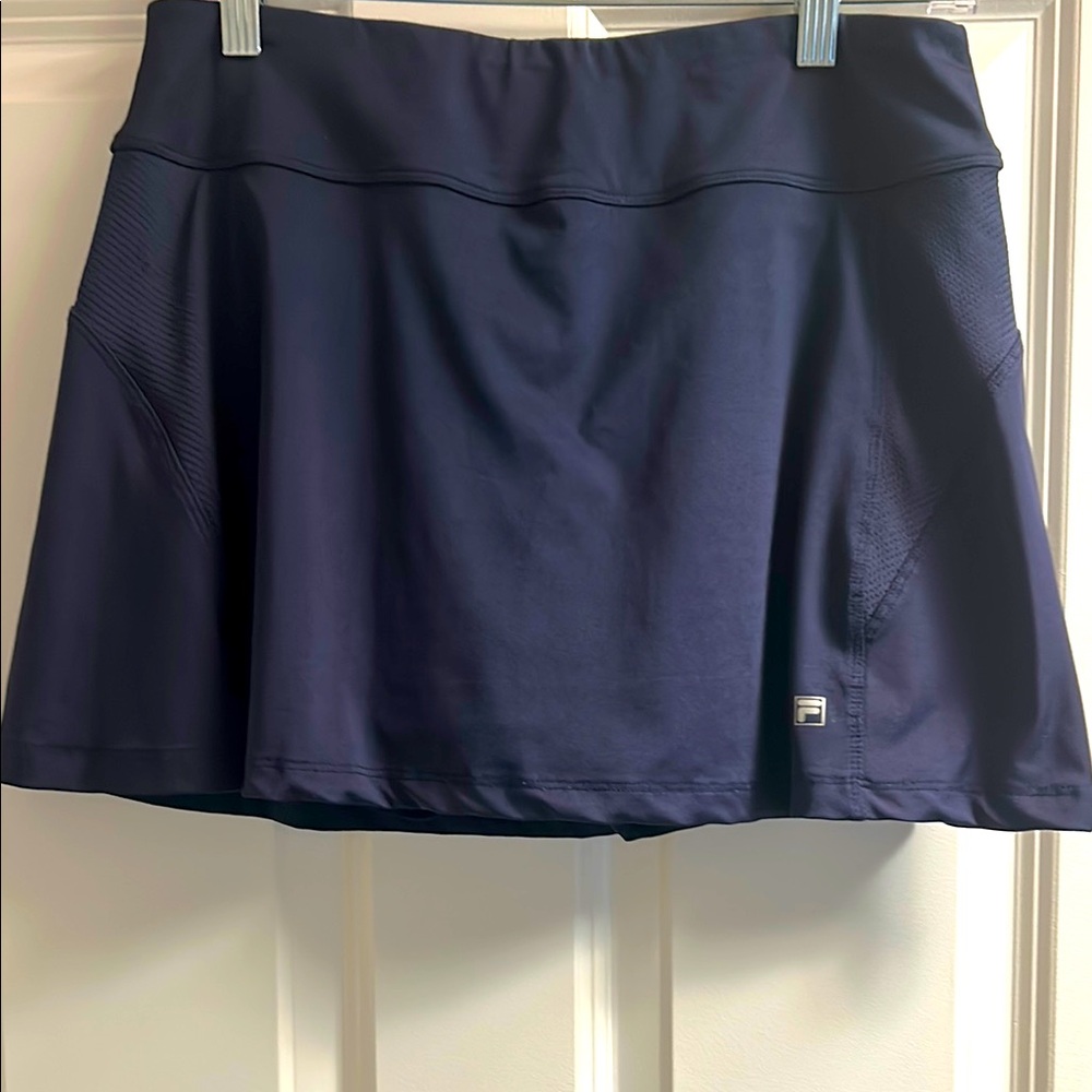Fila Blue A-Line Mini Athletic Skirt